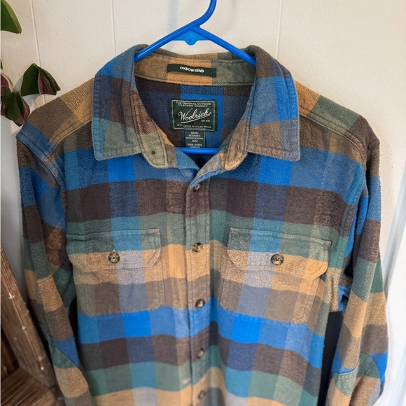 🌲Woolrich Oxbow Bend Flannel Shirt Men’s M 👔🌲✨ - Picture 4 of 8
